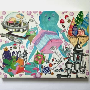 Vibrant and Detailed Art by Audrey | Canvas Print 12"×18"